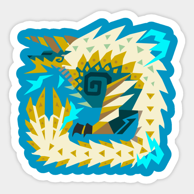 Zinogre Sticker by BlacIyc